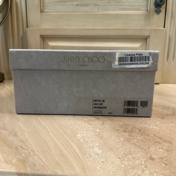 Jimmy Choo Ivette in Anthracite Glitter size EU 39 - Picture 9 of 10